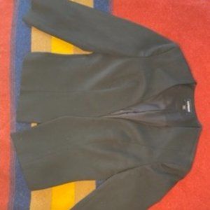 Cropped black Express blazer, 3/4 length sleeves, size 8, gently worn once
